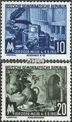 Produktbild von Briefmarken DDR 1955 Mi 479-480 (kompl.Ausg.) postfrisch Leipziger Herbstmesse