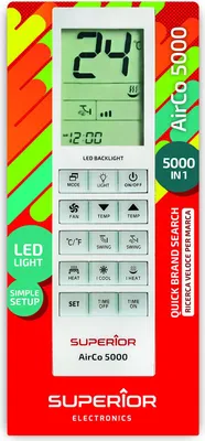 Produktbild von Superior Electronics AirCo 5000 Universal-Fernbedienung für Klimaanlagen SUPCU005