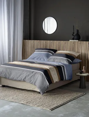 Produktbild von Irisette Feinbiber Bettwäsche-Garnitur Panda 8543  Farbe blau  135x200+80x80cm