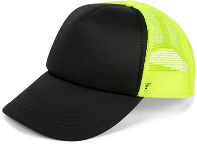 Produktbild von styleBREAKER Uni 5-Panel Trucker Cap mit Mesh-Einsatz | verstellbares Basecap mit Click Snap Verschluss | luftiges Netz Cap für Damen und Herren