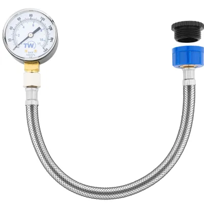 Productafbeelding van Waterdrukmeter met dubbele schaal 0-11 bar / 0-160 PSI