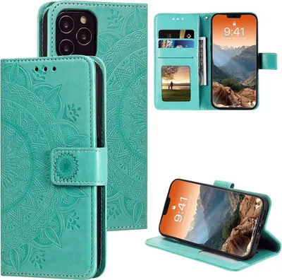 Produktbild von Hülle für Apple iPhone 12 Pro Max Handyhülle Flip Case Cover Tasche Mandala
