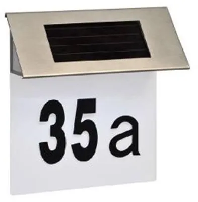 Productafbeelding van Verlicht Huisnummerbord met Solar LED
