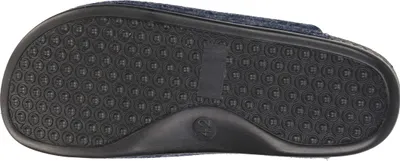 Produktbild von Manitu Herren Hausschuh Pantoffel Filz Clog Stretcheinsatz, Größe:44 EU, Farbe:Blau