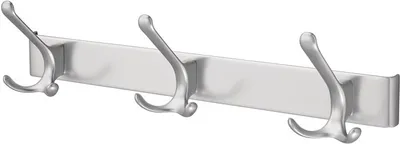 Immagine prodotto di Binario 0822-0823 3 ganci A.96mm LM anodizzato argento H.102mm HERMETA