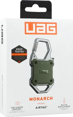 Obrázok produktu pre Urban Armor Gear Monarch, Puzdro, Olivový, Apple, Odolné proti poškriabaniu, AirTag, 1 kusov