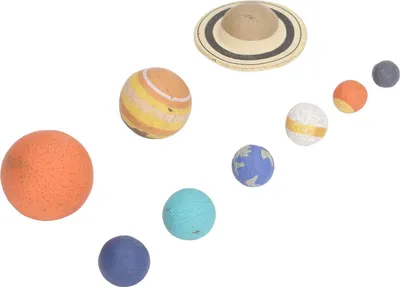 Produktbild von Sonnensystem-Modell, PVC, niedliche 9 Planeten-Figur für Kinder, Bildung, Weltraum-Spielzeug, Planeten-Desktop-Dekoration