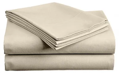 Produktbild von Baumwoll-Spannbettlaken Lux Beige 140x240 cm