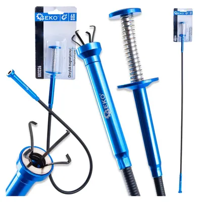 Immagine prodotto di Strumento magnetico flessibile per raccogliere oggetti metallici, a 4 artigli e LED, per la raccolta di piccole parti, ideale per garage, auto e fai da te, 68 cm