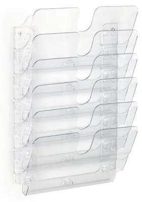 Produktbild von DURABLE Prospektspender A4 quer 6 St., 1700014401 transparent