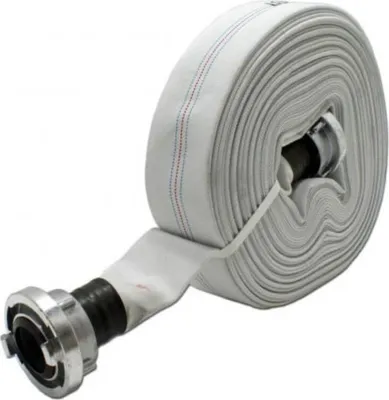 Produktbild von Bauschlauch 10m mit Storz D Kupplung - 25mm Flachschlauch