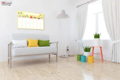 Obrázok produktu pre Allboards magnetická bezrámová kovová tabuľa s potlačou 60x40cm - rozvrh vesmír
