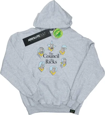 Image de Rick And Morty - "Council Of Ricks" Sweat à capuche pour homme BI47693 (L) (Gris)