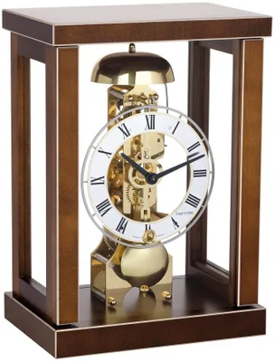 Image de Hermle Horloge de bureau en noyer, durée de marche de 14 jours