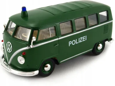Produktbild von Welly Volkswagen Classical Bus 1963 Polizei Modellauto 1:24
