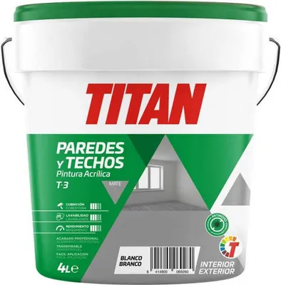Obrázek produktu pro Barva Titanová 123000304 Bílá 4 l