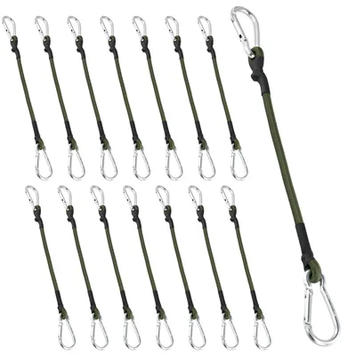 Immagine prodotto di Solidchoice - Set di 15 elastici bungee con ganci, ideali per bagagli e campeggio