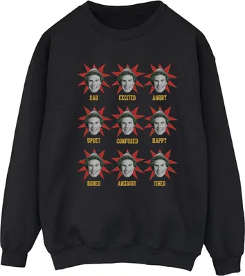 Produktbild von Elf - "Many Moods Of Buddy" Sweatshirt für Damen BI16682 (S) (Schwarz)