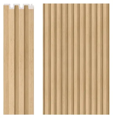 Obrázok produktu pre VOX Linerio M-Plus – ukončovacia lišta vľavo pre 3D stenové panely – príslušenstvo na obklady stien, vodovzdorné – 265 cm, svetlý dub