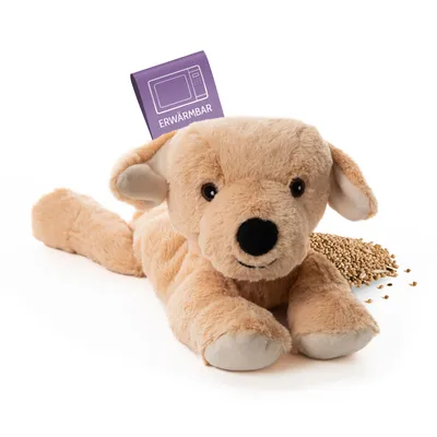 Produktbild von Habibi Plush Classic Wärmetier Labrador Kuscheltier Wärmekissen Wärmflasche
