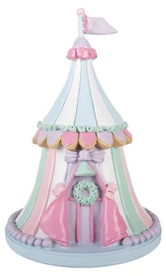 Productafbeelding van Clayre & Eef kerstdecoratie figuur, diameter 20 cm, hoogte 29 cm, roze, kunststof