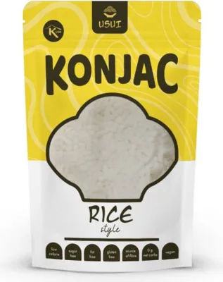Obrázok produktu pre Keto Cestoviny Konjak Konjac USUI bezlepkovákonjaková ryža v náleve | 270 g (5 kcal, 0 g sacharidov)