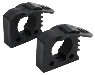 2er-Set Gummi-Klemmhalter, Rohrklemme, 3-3,8 cm Ø