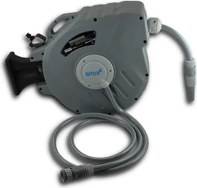 Produktbild von Bituxx® 20 Meter Wand Schlauchtrommel Schlauchaufroller Wasserschlauchaufroller Schlauchbox Automatik (20 m) MS-17756