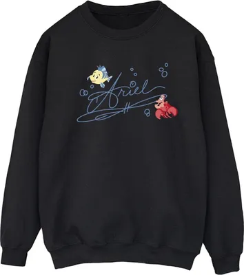 Produktbild von Disney - "The Little Mermaid" Sweatshirt für Damen BI23429 (L) (Schwarz)