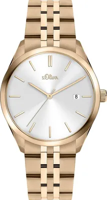 Produktbild von S.Oliver Uhr Damen Armbanduhr 36mm Edelstahlarmband Rosegold SO-3944-MQ