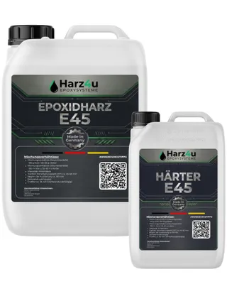 Produktbild von Epoxidharz - 10kg Set – Transparentes Resin Gießharz mit Härter – Epoxy Resin für Holz, Kunstharz Gießen & Bastelprojekte