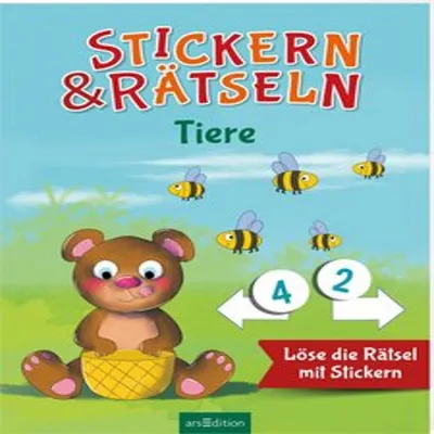 Produktbild von Stickern & Rätseln - Tiere
