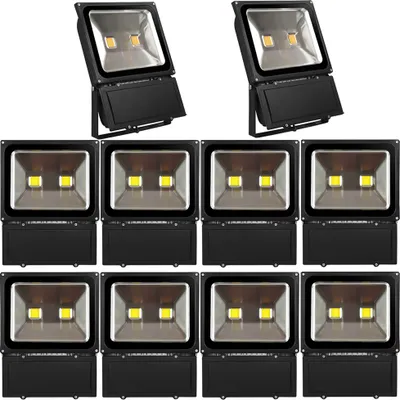 Produktbild von Greenmigo 10pcs LED Strahler Außen 100W Kaltweiß IP65 Wasserdicht Außen und Innen Strahler