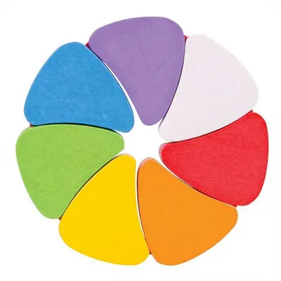 Image de Bigjigs Feuilles d'arc-en-ciel en bois