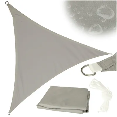 Immagine prodotto di Tenda da sole LUARO da giardino e terrazza, impermeabile, 3x3x3 m, triangolare, grigia