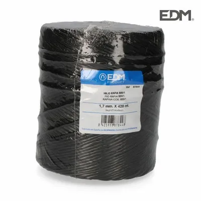 Zdjęcie produktu dla Szpula przędzy EDM 600/1 czarna rafia