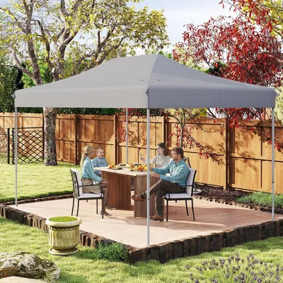 Produktbild von Gartenpavillon - Gartenzelt - Pop-up-Zelt - Sonnenschutz-Zelt - Bistro-Zelt - Verstellbare Höhe