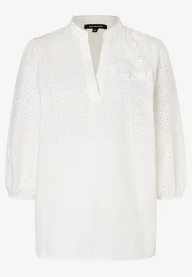 Produktbild von More & More Blouse Patched Flowers, off white 0041 0041 36