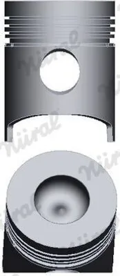 Produktbild von NÜRAL Kolben 87-207500-30 für FIAT Series 130, Zylinderbohrung 110 mm, mit Kolbenringträger