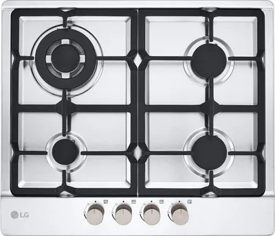 Obrázek produktu pro LG CBGZ2414S Nerezová integrovaná plynová varná deska o průměru 59 cm se 4 zónami
