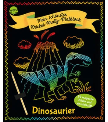 Image de Le plus beau bloc de coloriage à gratter - Dino