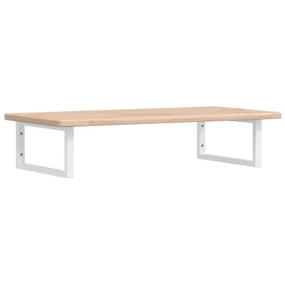 Produktbild von vidaXL Waschtischplatte mit Halterung Stahl und Massivholz Eiche
