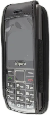 Image de Etui en cuir avec clip pour Emporia Prime V500 en noir