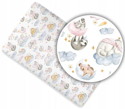 Produktbild von Spannbettlaken 80x180 cm für Kinderbett – 100% Baumwolle