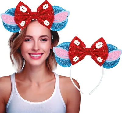 Immagine prodotto di Principessa Fiaba Regina Tiara Fascia Carnevale Scintillante Accessorio Con Fiocchi Paillettes Copricapo Per Adulti Per Festa Carnevale Multicolore, Colore: Multicolore