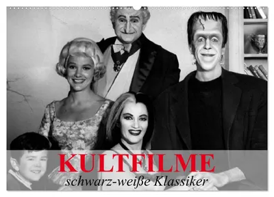 Produktbild von Kultfilme - schwarz-weiße Klassiker (Wandkalender 2027 DIN A2 quer), CALVENDO Monatskalender