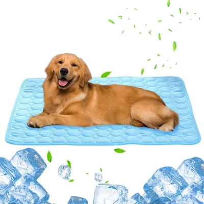 Image de Omgoods - Tapis rafraîchissant pour chiens et chats, lavable et respirant, 60 x 50 cm