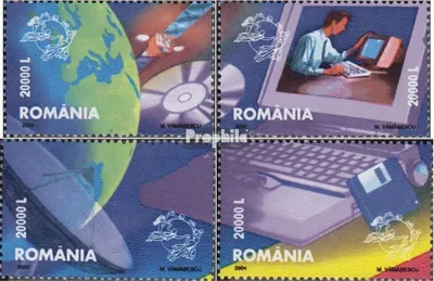 Produktbild von Briefmarken Rumänien 2004 Mi 5789-5792 (kompl.Ausg.) postfrisch Informationstechnologie