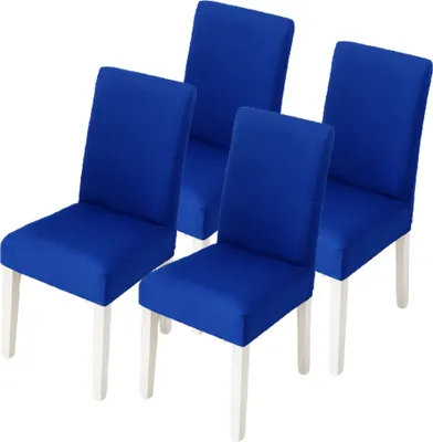 Obrázok produktu pre Poťahy na stoličky 4 kusy, elastický poťah na stoličky, elastický poťah na stoličky, odnímateľný umývateľný poťah na stoličky, odolný univerzálny