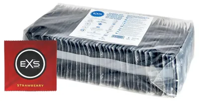 Productafbeelding van EXS Strawberry - condooms met aardbeienaroma (100 stuks)
